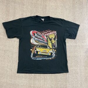 vintage Matt Kenseth nascar shirt mens XL black 2000s y2k racing